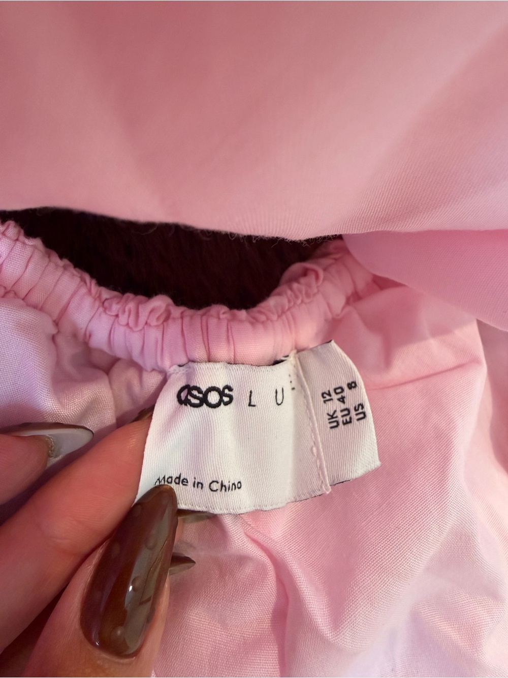 ASOS Pink Layered Ruffle Dress - Picture 4 of 6